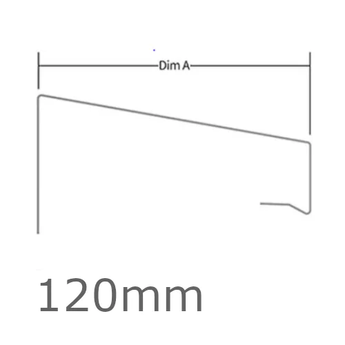 120mm WEC 771 Verge Trim Profile - 2.5m length 120mm WEC 771 Verge Trim Profile - 2.5m length