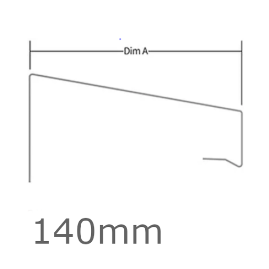 140mm WEC 771 Verge Trim Profile - 2.5m length