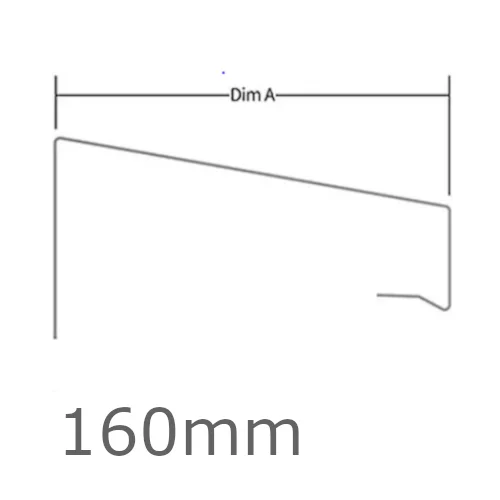 160mm WEC 771 OverTrim Profile - 2.5m length 160mm WEC 771 OverTrim Profile - 2.5m length