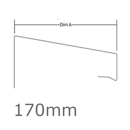 170mm WEC 771 Verge Trim Profile - 2.5m length 170mm WEC 771 Verge Trim Profile - 2.5m length