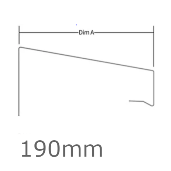 190mm WEC 771 Verge Trim Profile - 2.5m length