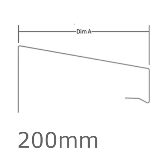 200mm WEC 771 Verge Trim Profile - 2.5m length