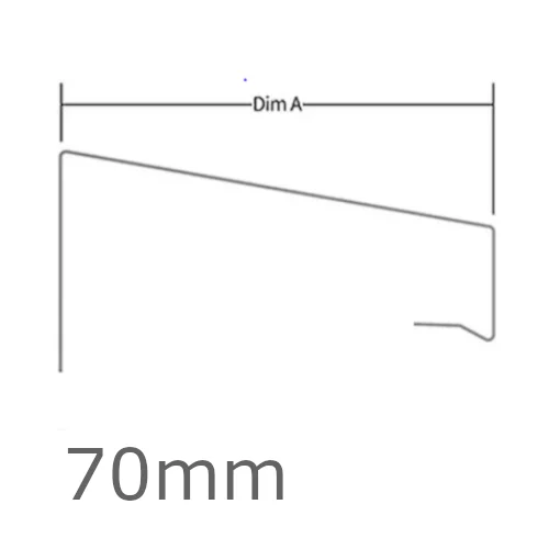 70mm WEC 771 Verge Trim Profile - 2.5m length 70mm WEC 771 Verge Trim Profile - 2.5m length