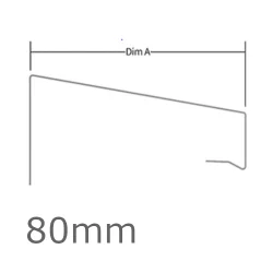 80mm WEC 771 Verge Trim Profile - 2.5m length 80mm WEC 771 Verge Trim Profile - 2.5m length