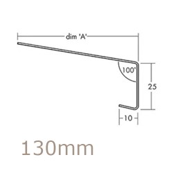 130mm Aluminium Window Sill Extensions WEC 761 (with full end caps - pair) - 2.5m Length 130mm Aluminium Window Sill Extensions WEC 761 (with full end caps - pair) - 2.5m Length