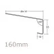 160mm Aluminium Window Sill Extensions WEC 761 (with full end caps - pair) - 2.5m Length 160mm Aluminium Window Sill Extensions WEC 761 (with full end caps - pair) - 2.5m Length