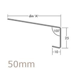 50mm Aluminium Window Sill Extensions WEC 761 (with full end caps - pair) - 2.5m Length 50mm Aluminium Window Sill Extensions WEC 761 (with full end caps - pair) - 2.5m Length