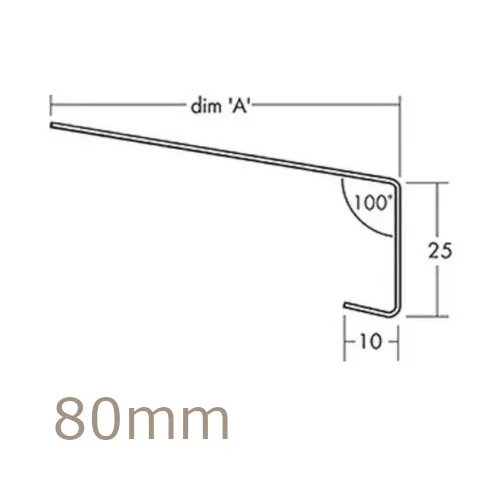 80mm Aluminium Window Sill Extensions WEC 761 (with full end caps - pair) - 2.5m Length 80mm Aluminium Window Sill Extensions WEC 761 (with full end caps - pair) - 2.5m Length