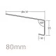 80mm Aluminium Window Sill Extensions WEC 761 (with full end caps - pair) - 2.5m Length 80mm Aluminium Window Sill Extensions WEC 761 (with full end caps - pair) - 2.5m Length