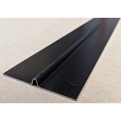 62mm x 7mm x 9mm Aluminium Black Finish Bird Beak Facade Joint Profile -  length of 2.5m - pack of 20 62mm x 7mm x 9mm Aluminium Black Finish Bird Beak Facade Joint Profile -  length of 2.5m - pack of 20
