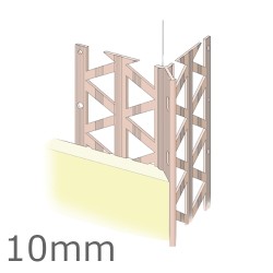 10mm PVC Render Only Corner Bead (pack of 25). 10mm PVC Render Only Corner Bead (pack of 25).
