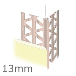 13mm PVC Render Only Corner Bead (pack of 25). 13mm PVC Render Only Corner Bead (pack of 25).