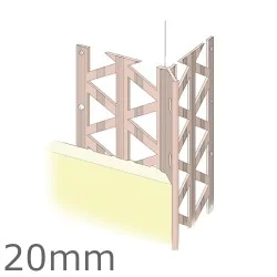 20mm PVC Render Only Corner Bead (pack of 25).