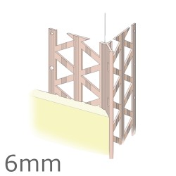 6mm PVC Render Only Corner Bead (pack of 25). 6mm PVC Render Only Corner Bead (pack of 25).