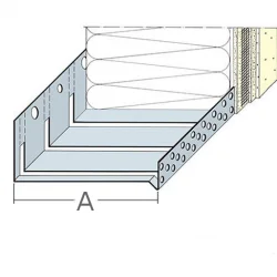 30mm Aluminium System Starter Track Profile for Curved Walls - 2.5m length (pack of 5).
