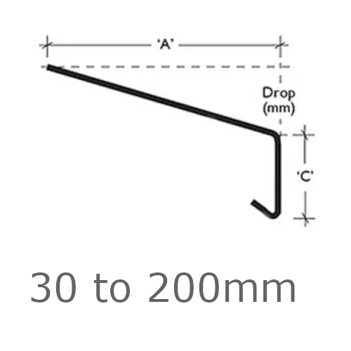 Custom Cut Oversill and Window Sill Flashing (with full end caps-pair) width from 30mm to 200mm - length up to 2.5m Custom Cut Oversill and Window Sill Flashing (with full end caps-pair) width from 30mm to 200mm - length up to 2.5m