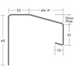 175mm Undersill Flashing and Window Sill Extensions (with full end caps-pair) - length up to 2.5m 175mm Undersill Flashing and Window Sill Extensions (with full end caps-pair) - length up to 2.5m