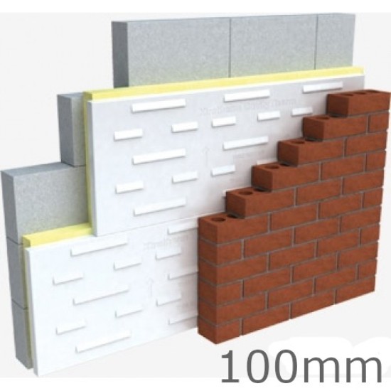 110mm Unilin ECO360/CT CavityTherm Full Fill Cavity Wall PIR Insulation Board - 1200mm x 450mm - Pack of 4