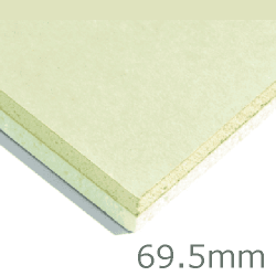 69.5mm Xtratherm XT/TL Thermal Liner Dot and Dab (60mm PIR Insulation bonded to 9.5mm Plasterboard) 69.5mm Xtratherm XT/TL Thermal Liner Dot and Dab (60mm PIR Insulation bonded to 9.5mm Plasterboard)