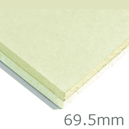 69.5mm Xtratherm XT/TL Thermal Liner Dot and Dab (60mm PIR Insulation bonded to 9.5mm Plasterboard)