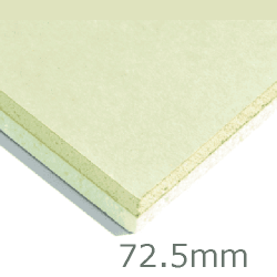 72.5mm Xtratherm XT/TL Thermal Liner Dot and Dab (60mm PIR Insulation bonded to 12.5mm Plasterboard) 72.5mm Xtratherm XT/TL Thermal Liner Dot and Dab (60mm PIR Insulation bonded to 12.5mm Plasterboard)