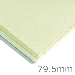 79.5mm Xtratherm XT/TL Thermal Liner Dot and Dab (70mm PIR Insulation bonded to 9.5mm Plasterboard) 79.5mm Xtratherm XT/TL Thermal Liner Dot and Dab (70mm PIR Insulation bonded to 9.5mm Plasterboard)