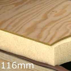 116mm Xtratherm FR/TP Thermal Ply Flat Roof Board - 110mm PIR and 6mm Plywood Board 116mm Xtratherm FR/TP Thermal Ply Flat Roof Board - 110mm PIR and 6mm Plywood Board