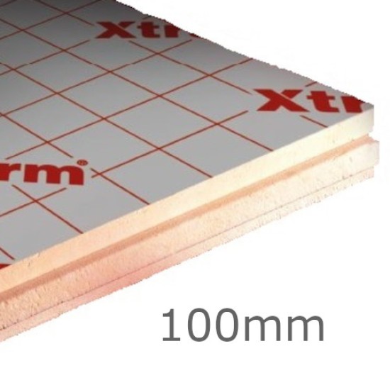 100mm Xtratherm Thin-R FR/ALU Flat Roof PIR Insulation Board (pack of 4)