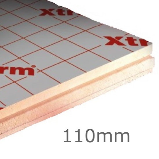 110mm Xtratherm Thin-R FR/ALU Flat Roof PIR Insulation Board (pack of 3)
