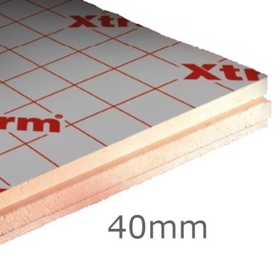 40mm Xtratherm Thin-R FR/ALU Flat Roof PIR Insulation Board (pack of 7)