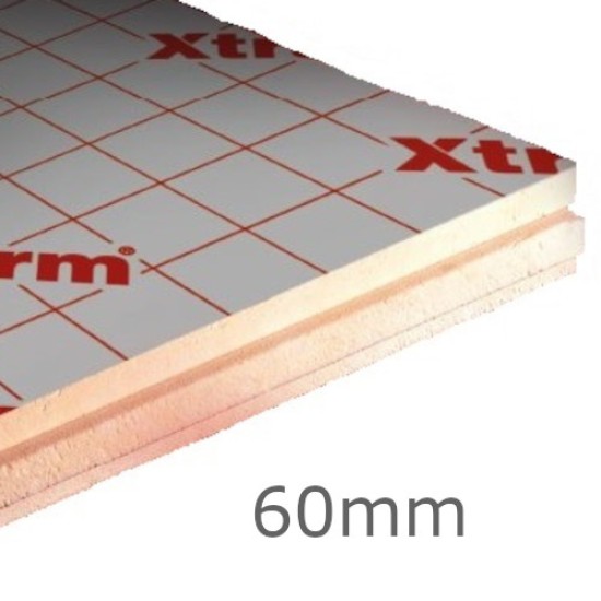 60mm Xtratherm Thin-R FR/ALU Flat Roof PIR Insulation Board (pack of 5)