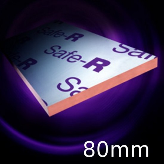 80mm Xtratherm Safe-R SR/PR Phenolic Insulation Board (pack of 4)