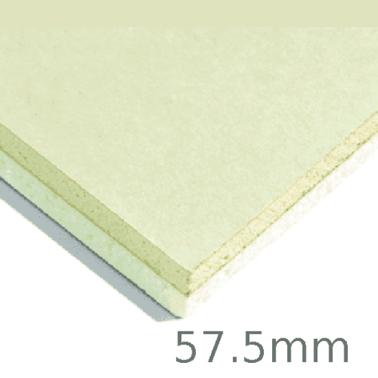 57.5mm Xtratherm XT/TL Thermal Liner Dot and Dab (45mm PIR Insulation bonded to 12.5mm Plasterboard)