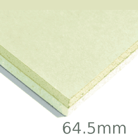 64.5mm Xtratherm XT/TL Thermal Liner Dot and Dab (55mm PIR Insulation bonded to 9.5mm Plasterboard)