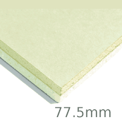 77.5mm Xtratherm XT/TL Thermal Liner Dot and Dab (65mm PIR Insulation bonded to 12.5mm Plasterboard) 77.5mm Xtratherm XT/TL Thermal Liner Dot and Dab (65mm PIR Insulation bonded to 12.5mm Plasterboard)