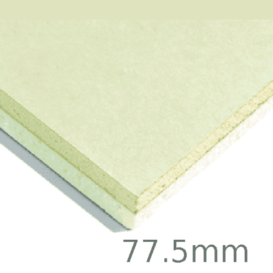 77.5mm Xtratherm XT/TL Thermal Liner Dot and Dab (65mm PIR Insulation bonded to 12.5mm Plasterboard)
