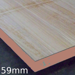 59mm Insulated Render Panel - 50mm Kingspan Kooltherm K5 Bonded to 9mm OSB  - 2400mm x 1200mm 59mm Insulated Render Panel - 50mm Kingspan Kooltherm K5 Bonded to 9mm OSB  - 2400mm x 1200mm