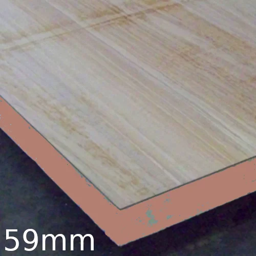 59mm Insulated Render Panel - 50mm Kingspan Kooltherm K5 Bonded to 9mm OSB - 2400mm x 1200mm 59mm Insulated Render Panel - 50mm Kingspan Kooltherm K5 Bonded to 9mm OSB - 2400mm x 1200mm