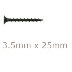 3.5x25mm Drywall Screws - Coarse Thread Sharp Point  - box of 1000 3.5x25mm Drywall Screws - Coarse Thread Sharp Point  - box of 1000