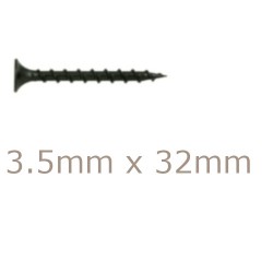3.5x32mm Drywall Screws - Coarse Thread Sharp Point  - box of 1000 3.5x32mm Drywall Screws - Coarse Thread Sharp Point  - box of 1000