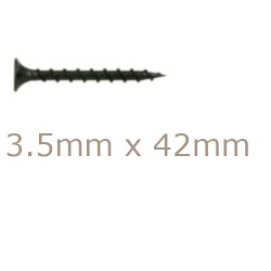 3.5x42mm Drywall Screws - Coarse Thread Sharp Point  - box of 1000 3.5x42mm Drywall Screws - Coarse Thread Sharp Point  - box of 1000