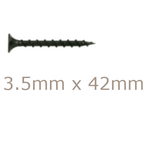 3.5x42mm Drywall Screws - Coarse Thread Sharp Point  - box of 1000