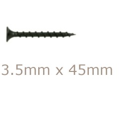 3.5x45mm Drywall Screws - Coarse Thread Sharp Point  - box of 1000 3.5x45mm Drywall Screws - Coarse Thread Sharp Point  - box of 1000