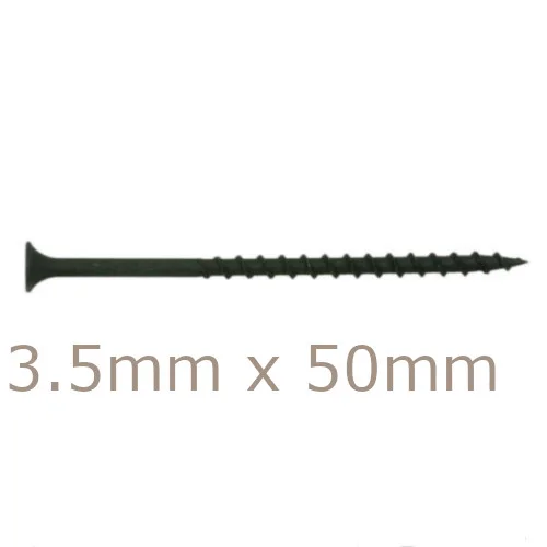 3.5x50mm Drywall Screws - Coarse Thread Sharp Point - box of 1000 3.5x50mm Drywall Screws - Coarse Thread Sharp Point - box of 1000