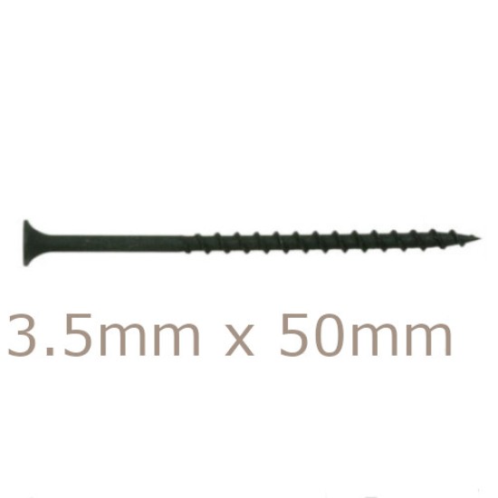 3.5x50mm Drywall Screws - Coarse Thread Sharp Point  - box of 1000
