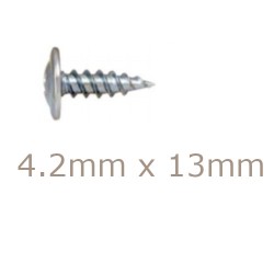 4.2x13mm Wafer Head Screw with Drill Point for Thinner Gauge Steel - box of 1000 4.2x13mm Wafer Head Screw with Drill Point for Thinner Gauge Steel - box of 1000