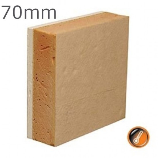 70mm Gyproc Thermaline Super Insulated Plasterboard (60.5mm Insulation and 9.5mm WallBoard)
