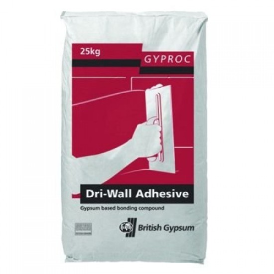 Gyproc Dri-Wall - Plasterboard Adhesive British Gypsum - pallet of 56 nos