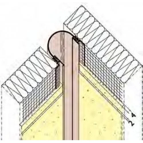 6mm Expansion Joint Profile PVC- CORNER - length 2.5m (pack of 3). 6mm Expansion Joint Profile PVC- CORNER - length 2.5m (pack of 3).