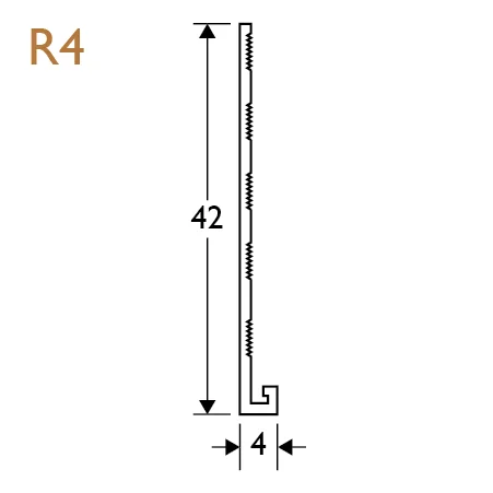 4mm Render Stop Bead PVC - 42mm Wing (pack of 5).